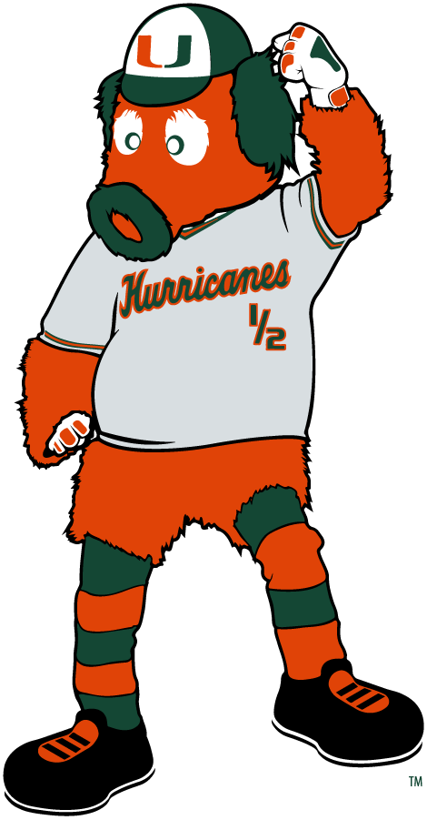 Miami Hurricanes 2016-2024 Mascot Logo v2 diy iron on heat transfer